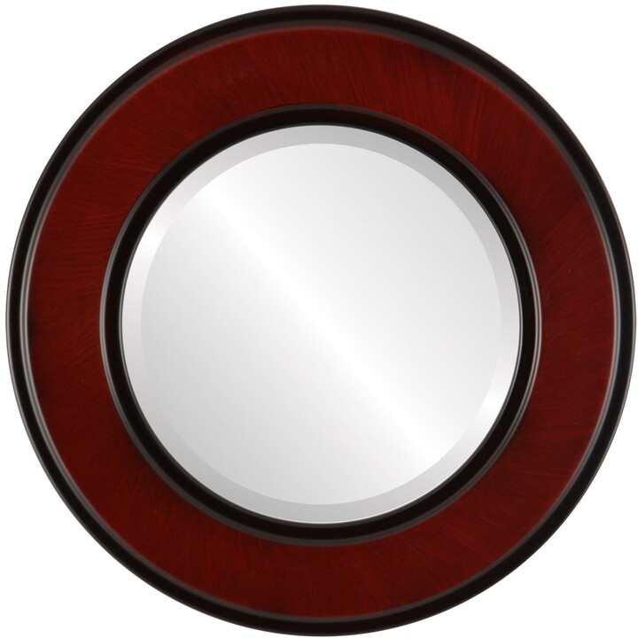 OVALCREST by The OVALCREST Mirror Store Montreal Framed Round Mirror in