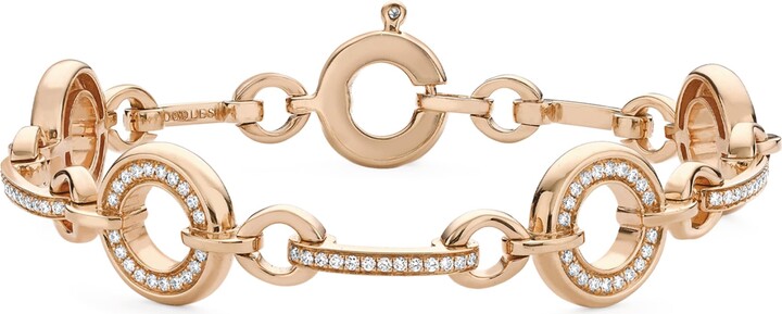 Boodles Rose Gold and Diamond Classic Roulette Bracelet