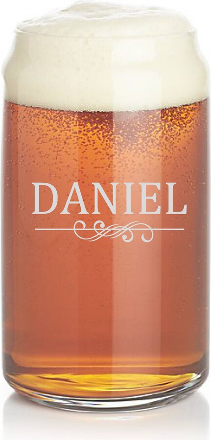 Custom Pint Glasses, Personalized Engraved Glass, Beer Pint, Etched Glass