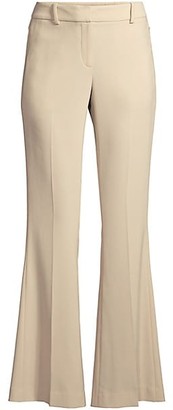 flare leg khaki pants