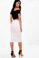 Thumbnail for your product : boohoo May Pastel Floral Applique Midi Skirt