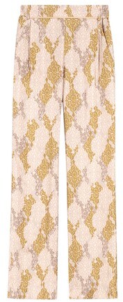 yellow patterned trousers