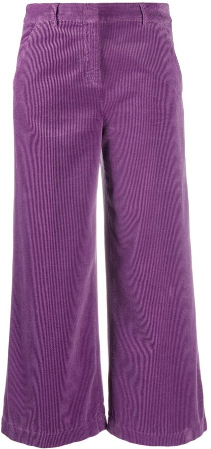 corduroy cropped trousers