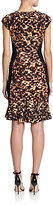 Thumbnail for your product : Roberto Cavalli Animal-Print Cap-Sleeve Flounce Dress