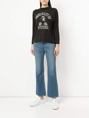 Hysteric Glamour cropped flared jeans