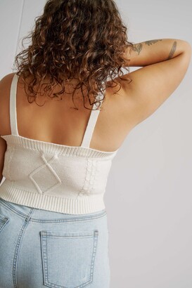 Ardene Plus Size Cable Knit Tube Top