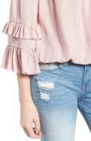 Thumbnail for your product : Know One Cares Off-the-Shoulder Tiered Sleeve Blouse