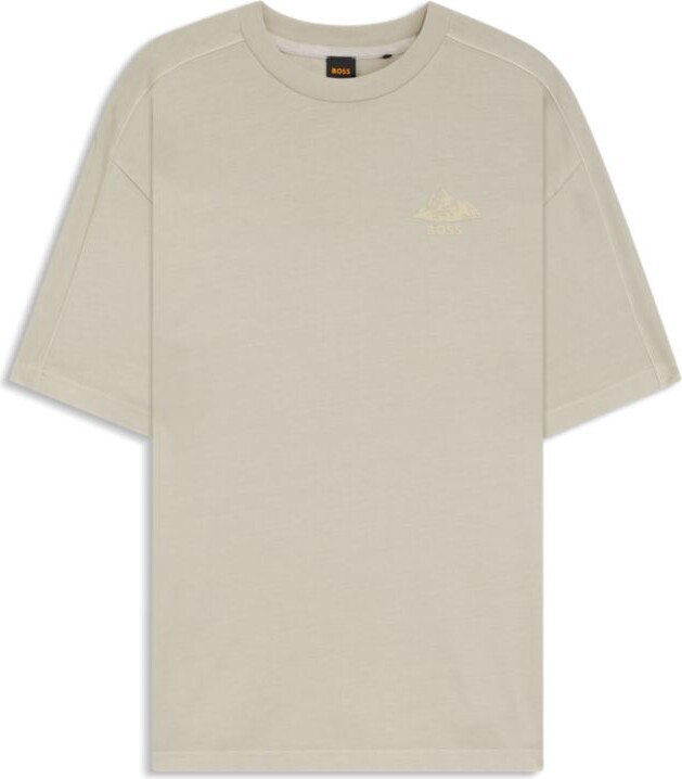 HUGO BOSS Cotton-jersey T-shirt with logo detail
