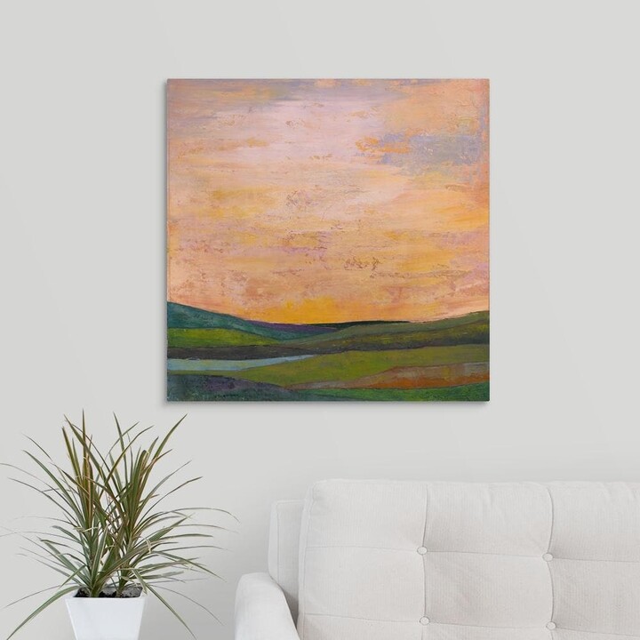 Vivid Layered Landscape I by Mehmet Altug Canvas Wall Art