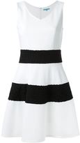 Thumbnail for your product : GUILD PRIME wide stripe textured a-line dress - women - Polyester/Polyurethane - 36