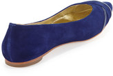 Thumbnail for your product : Elaine Turner Designs Kendall Suede Leather Ballet Flat, Cobalt