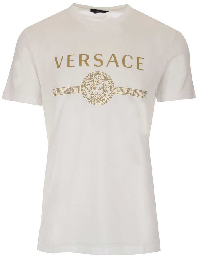 Versace Medusa Logo Print T-Shirt - ShopStyle