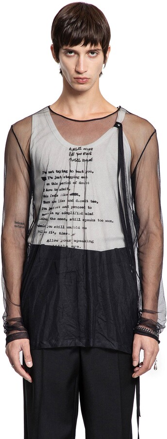 Ann Demeulemeester ''Angel Divine'' Long Sleeve T-Shirt in Tulle