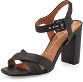 Thumbnail for your product : Jeffrey Campbell Cermak Mid-Heel Leather Sandal