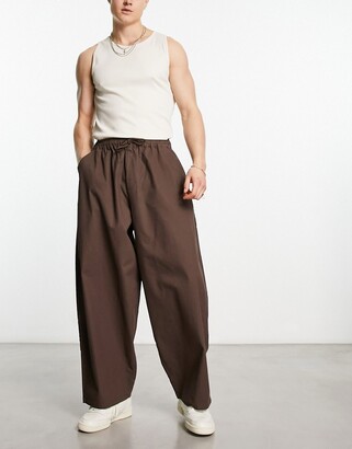Buy HANGUP Maroon Solid Silk Regular Fit Men's Harem Pants | Shoppers Stop