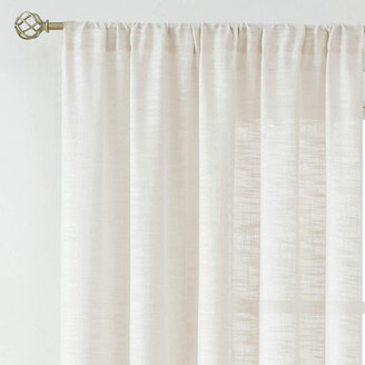 Ebern Designs Bana Solid Color Sheer Rod Pocket Curtain Panels - ShopStyle  Drapery Hardware