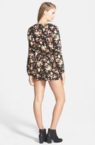 Thumbnail for your product : Mimichica Mimi Chica Print Long Sleeve Romper (Juniors)