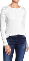 Thumbnail for your product : Old Navy Women's Lace-Shoulder Tees