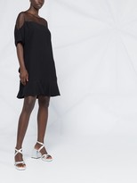 Thumbnail for your product : RED Valentino Ruffle-Detailing Mini Dress