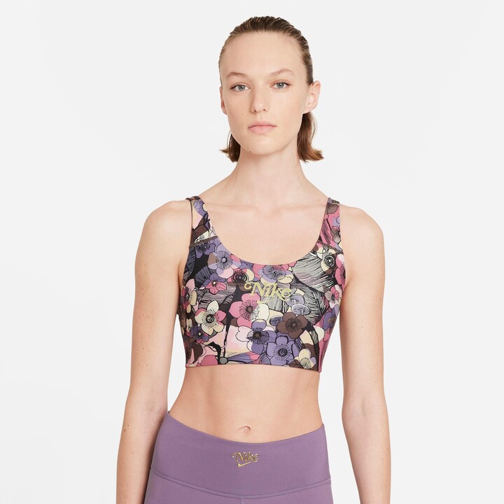 Nike Women's Dri-FIT Swoosh Femme Floral Strappy Light-Support Sports Bra -  ShopStyle Swimwear