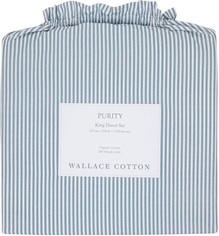 Wallace Cotton - Purity Stripe Organic Cotton Duvet Set - King