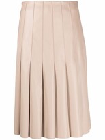 Thumbnail for your product : Karl Lagerfeld Paris Pleated Faux-Leather Skirt