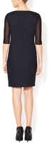 Thumbnail for your product : Elie Tahari Colleen Tweed Panel Sheath Dress