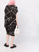 Thumbnail for your product : Rick Owens Graphic-Print Short-Sleeve Dress