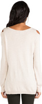 Thumbnail for your product : Central Park West Rhinelander Cutout Sweater With Cutout Shoulders