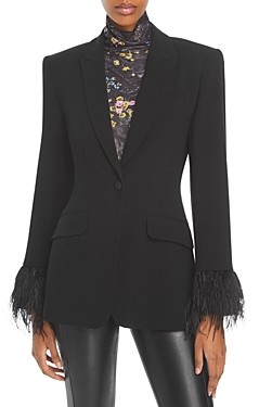 cinq a sept feather jacket