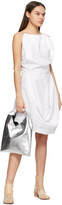 Thumbnail for your product : MM6 MAISON MARGIELA White Boiled Cotton Chair Cover Dress