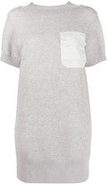 Thumbnail for your product : Sacai Contrast Chest Pocket Mini Dress