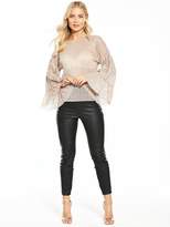 Thumbnail for your product : Very METALLIC STATEMENT SLEEVE TOP