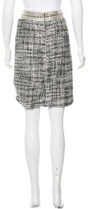 Tory Burch Embellished Bouclé Skirt