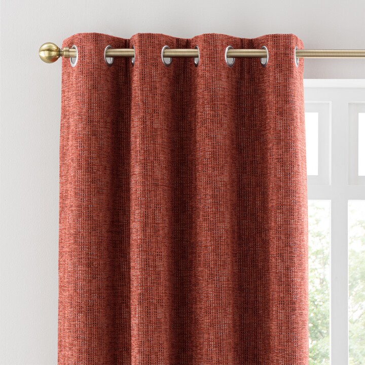Dunelm Lincoln Thermal Eyelet Curtain Terracotta Terracotta ShopStyle