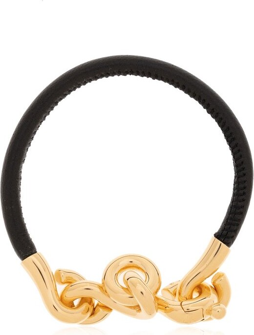 美品 BOTTEGA VENETA KNOT CUFF BRACELET BOTTEGA VENETA Gold-plated silver bracelet | NET-A-PORTER
