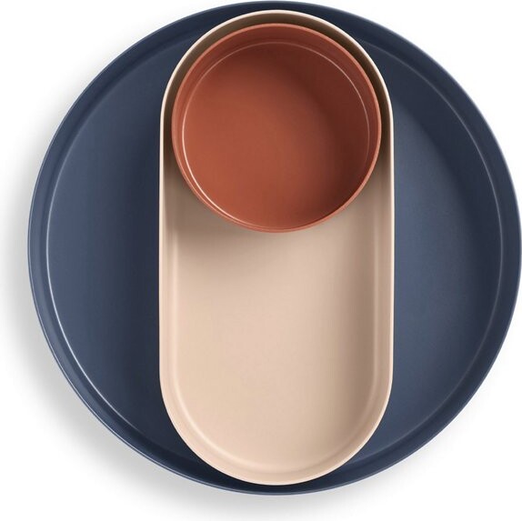 Blu Dot Ends Trays, Set of 3 in Blue