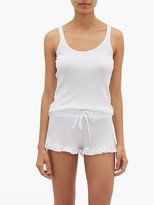 Thumbnail for your product : Skin Rasia Cotton-jersey Pyjama Tank Top - White