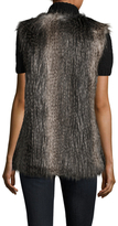 Thumbnail for your product : Via Spiga Faux Feathered Collarless Vest