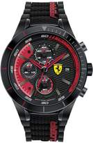 Thumbnail for your product : Ferrari Men's Chronograph RedRev Evo Black Silicone Strap Watch 46mm 830260