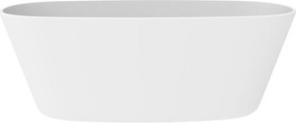 CastelloUSA Hermosa 71" x 34" Freestanding Soaking Solid Surface Bathtub