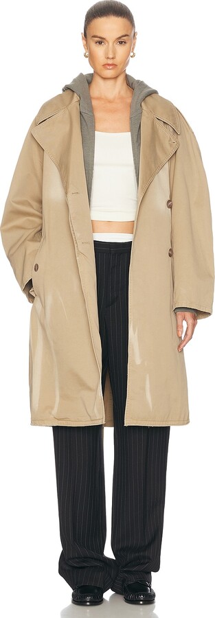 Acne Studios Ostrid Trench Coat in Brown