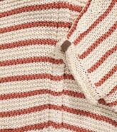 Thumbnail for your product : BRUNELLO CUCINELLI KIDS Striped cotton hooded cardigan