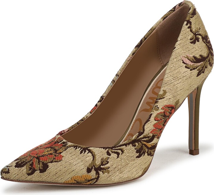 Sam Edelman Women's Hazel Pump Natural Floral Multi