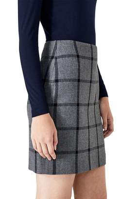 Hallhuber Grid Check Mini Skirt