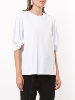 Thumbnail for your product : PortsPURE gathered-sleeve T-shirt
