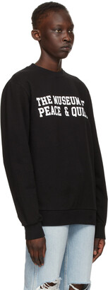 Museum of Peace & Quiet Black Cotton Campus Sweatshirt