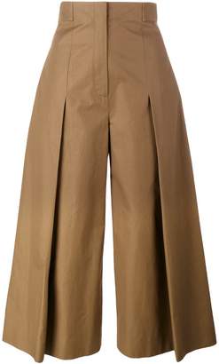 Fendi pleated wide-leg trousers