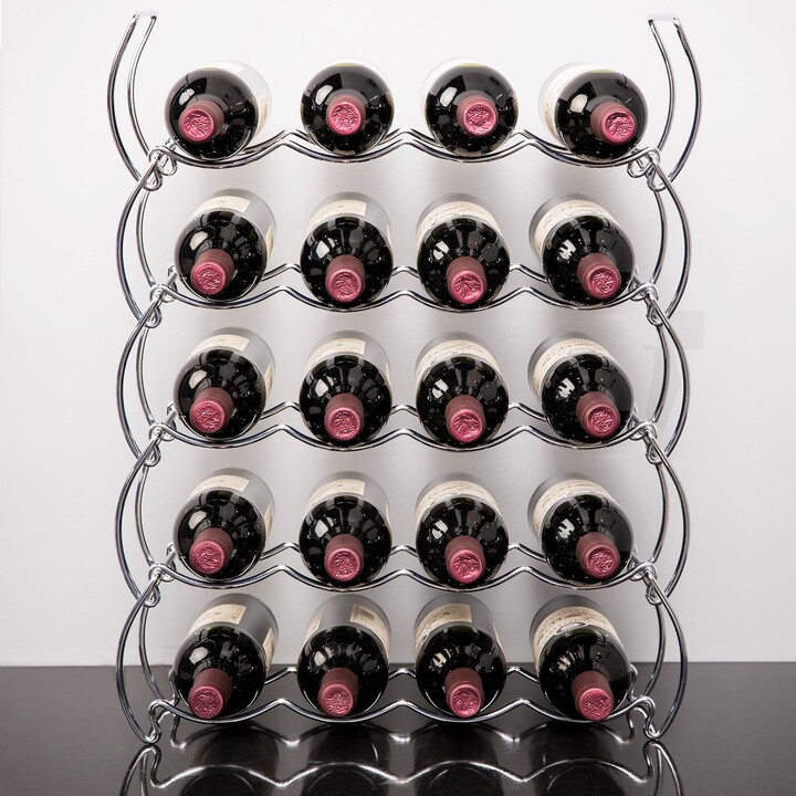 Dunelm Stackrack Modular Wine Rack Silver ShopStyle
