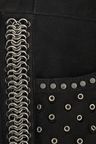 Thumbnail for your product : Roberto Cavalli Embellished suede flared pants